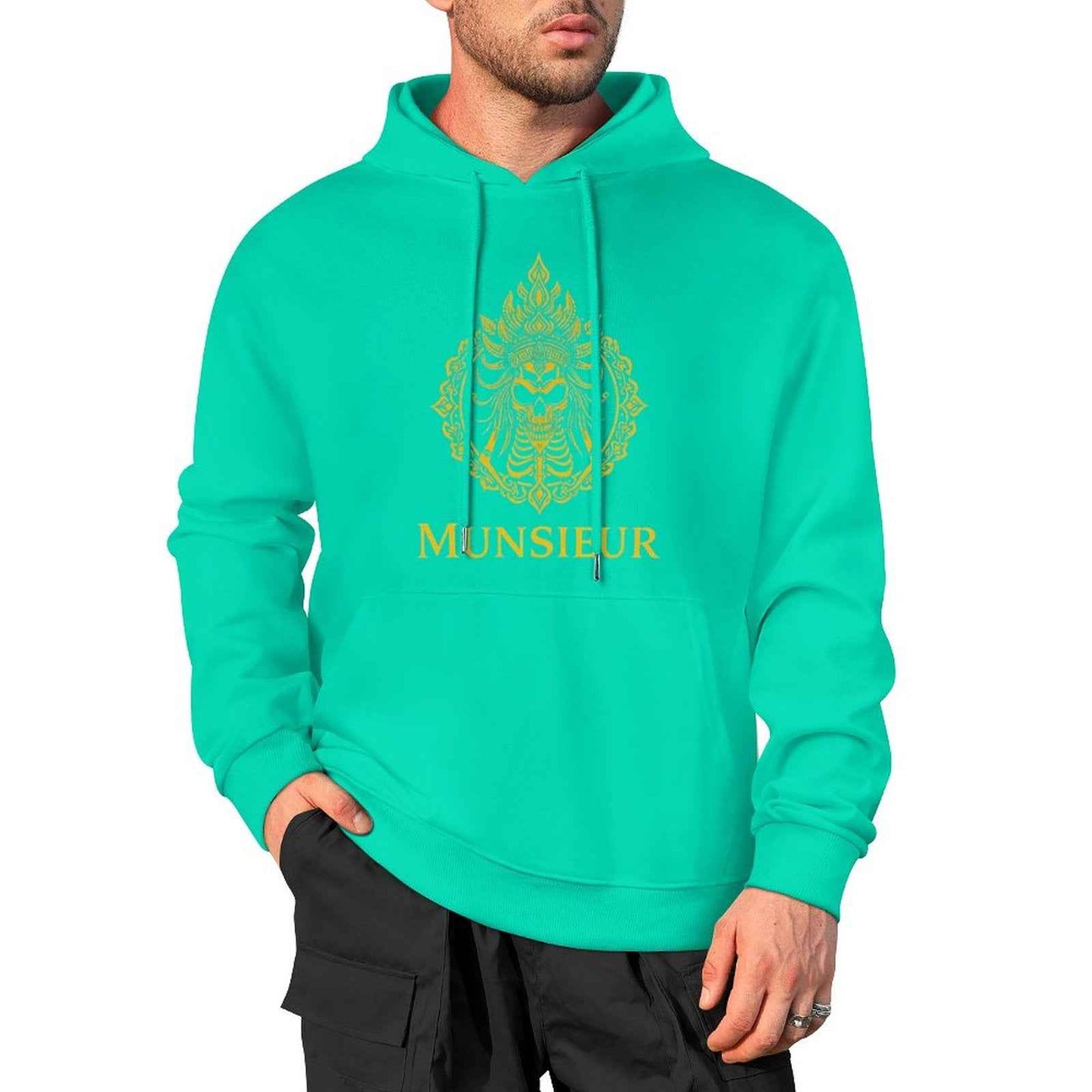 Munsieur Phantom Threads: Skull Edition Hoodie for Men - Munsieur