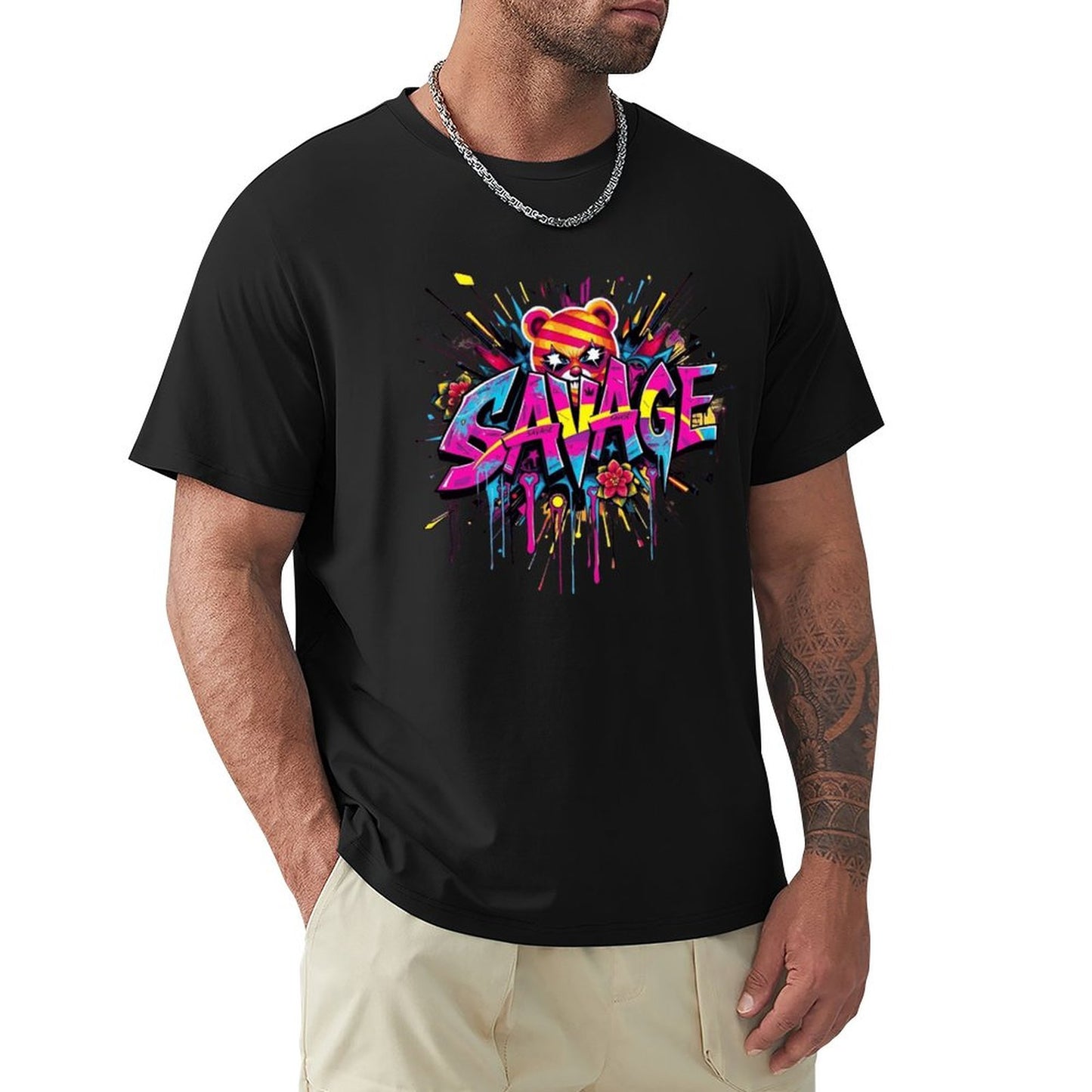 Munsieur Tee for Men – "Savage" Graphic Streetwear Tee