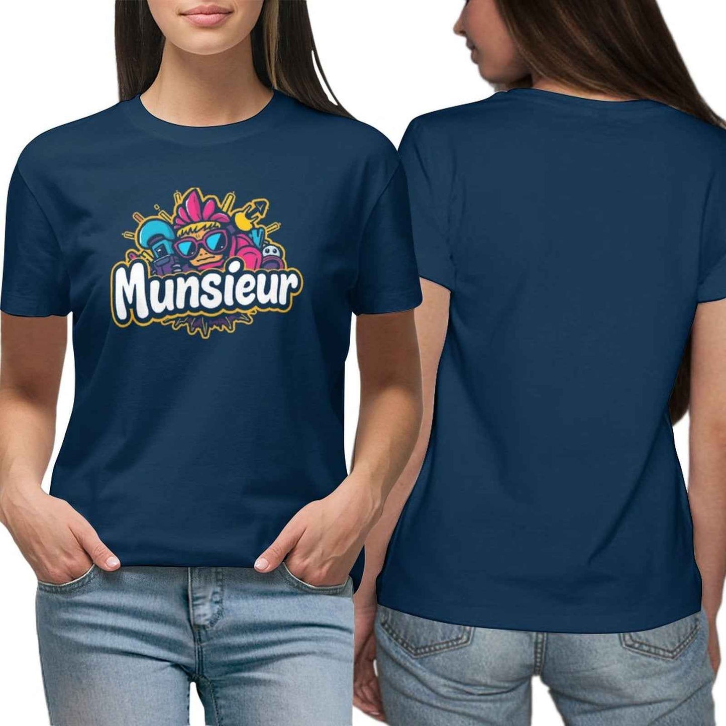 Munsieur T-Shirt for Women: Designed for Comfort, Styled for Impact for Her - Munsieur