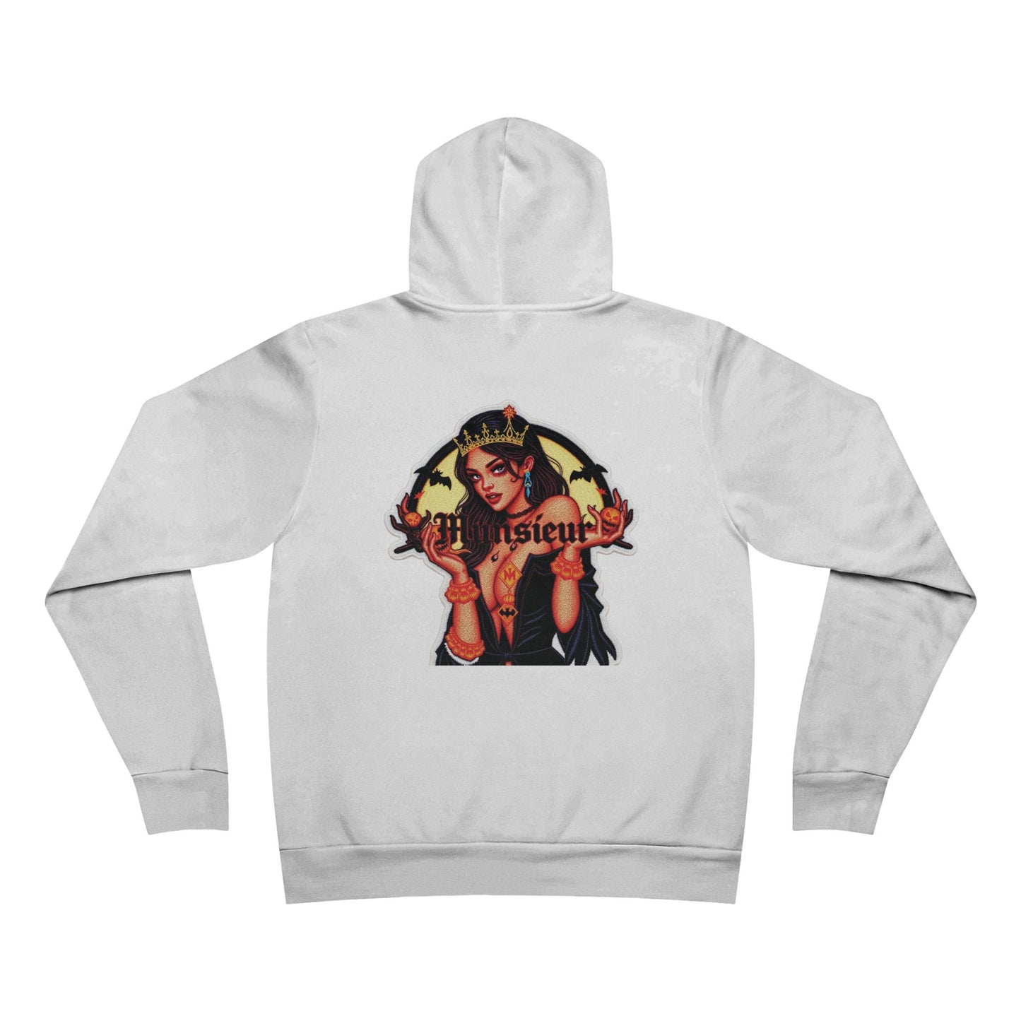MUNSIEUR Tattooed Queen Pullover Halloween Hoodie Unisex Graphic Sweatshirt Streetwear Fashion Gift for Her Hipster Apparel Unique Design