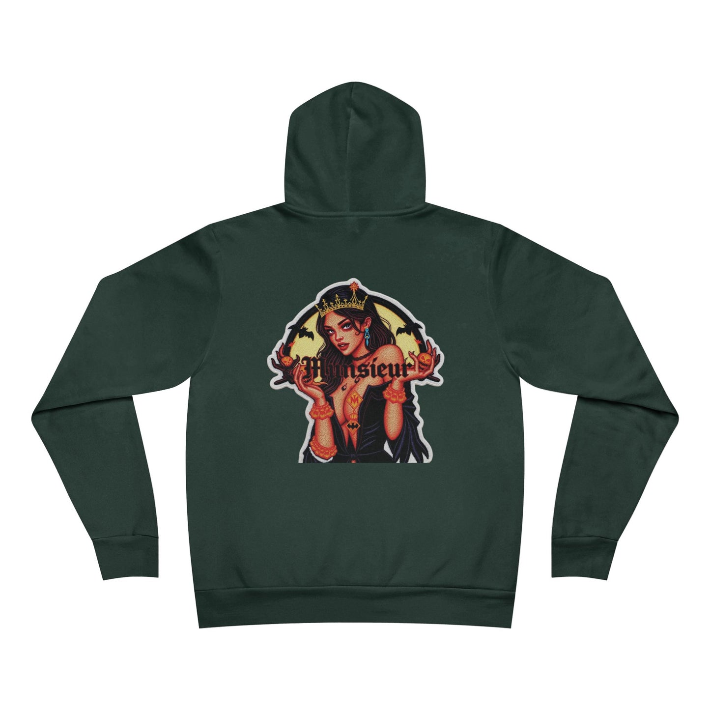 MUNSIEUR Tattooed Queen Pullover Halloween Hoodie Unisex Graphic Sweatshirt Streetwear Fashion Gift for Her Hipster Apparel Unique Design