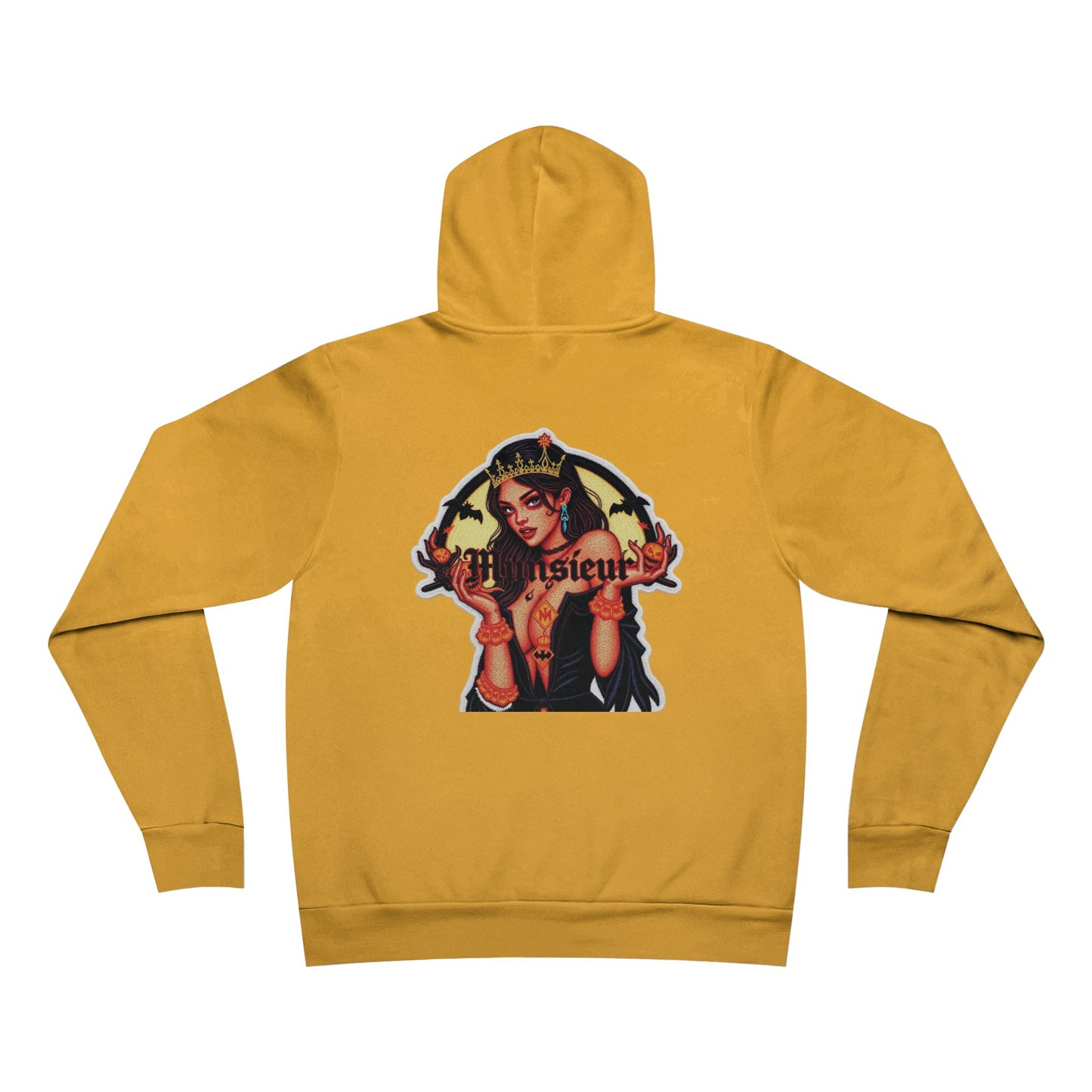 MUNSIEUR Tattooed Queen Pullover Halloween Hoodie Unisex Graphic Sweatshirt Streetwear Fashion Gift for Her Hipster Apparel Unique Design