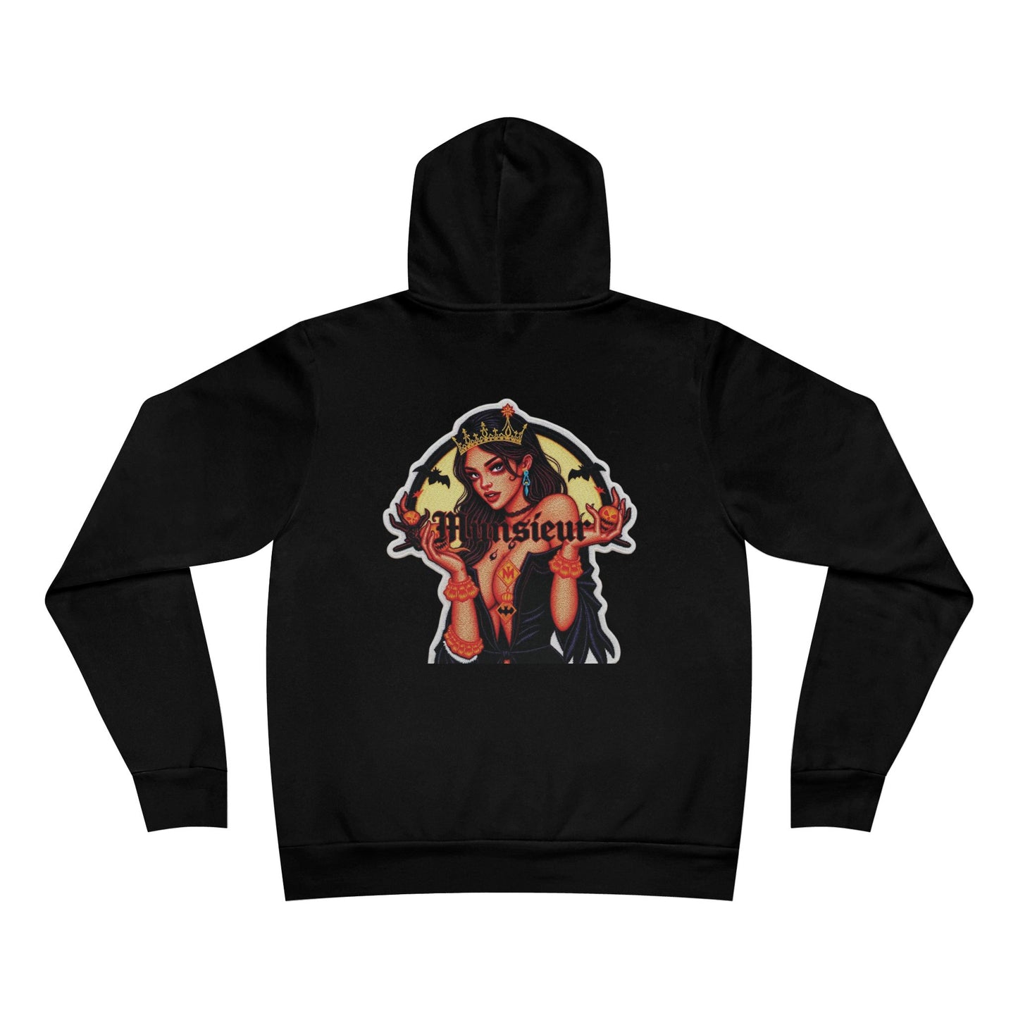 MUNSIEUR Tattooed Queen Pullover Halloween Hoodie Unisex Graphic Sweatshirt Streetwear Fashion Gift for Her Hipster Apparel Unique Design