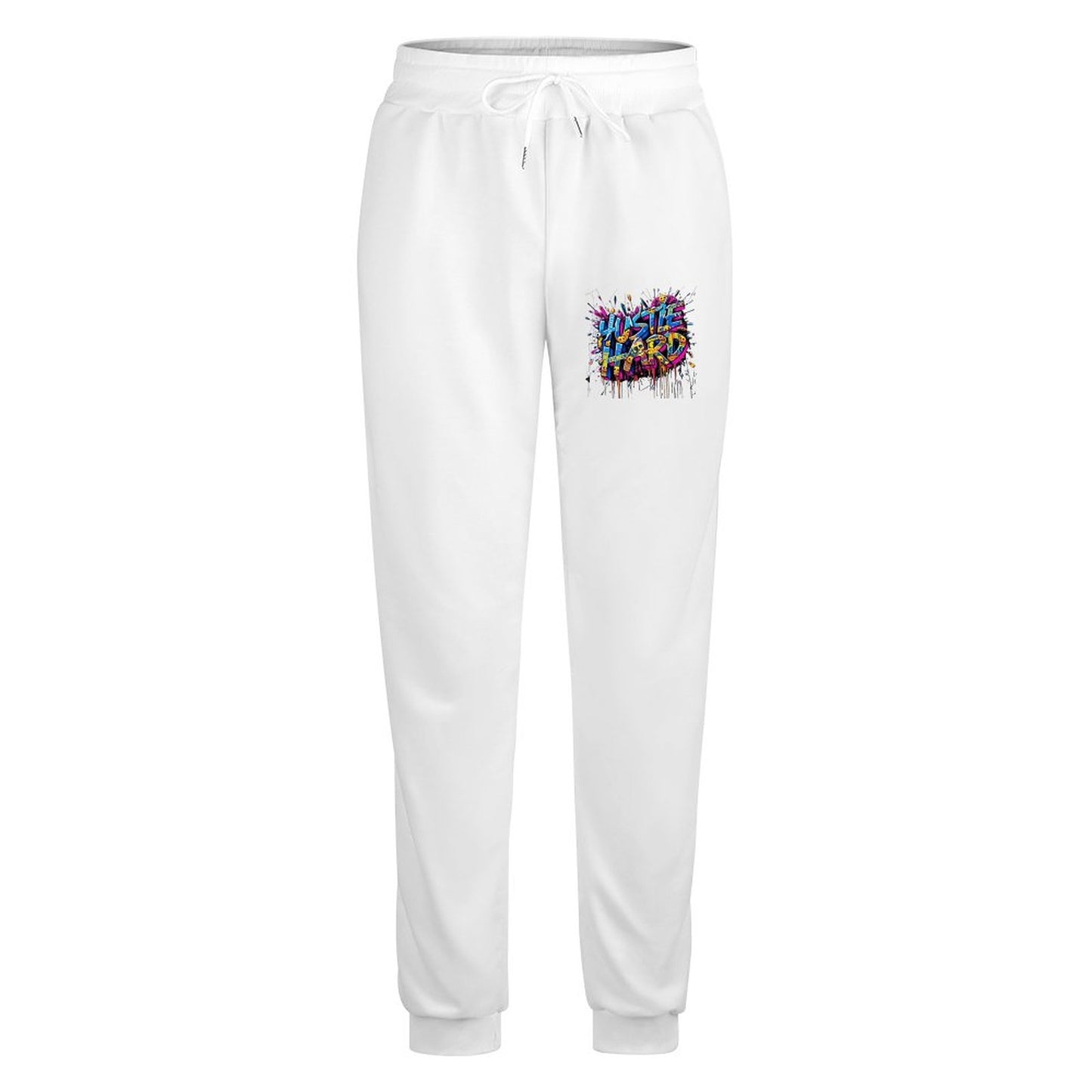 Joggers for Men Crown Co.π "Hustle Hard" Streetwear Comfortable Joggers