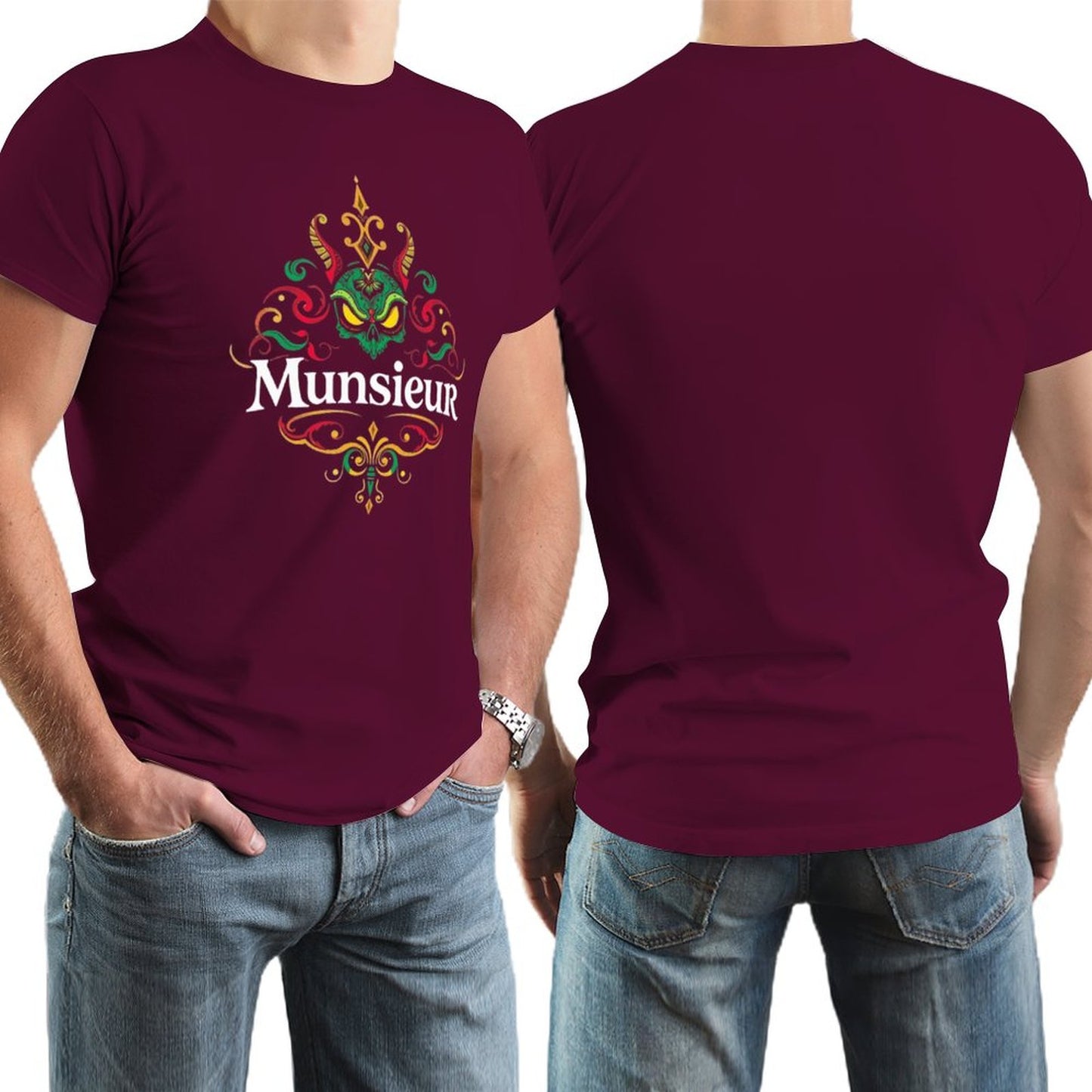 Munsieur Brand Tee for Men "Big Jin" Summer Streetwear Fashion