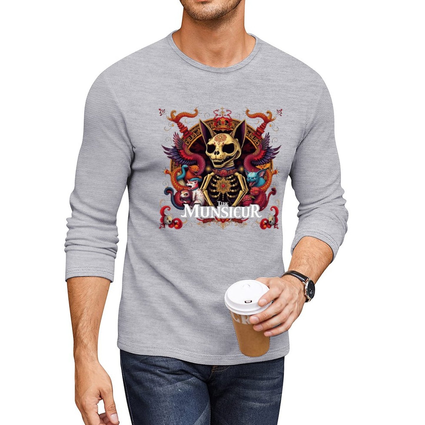 Munsieur Long Sleeve Tee for Men: Lightweight Feel with a Premium Look - Munsieur
