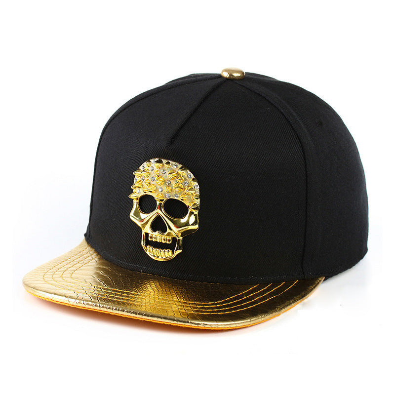 Skull Metal Logo Hip-hop Hip-hop Hat