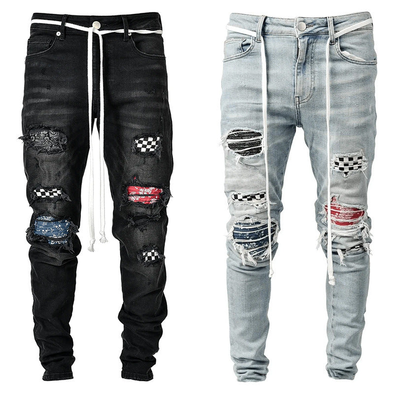 Slim-fit ripped pants Skinny Pants