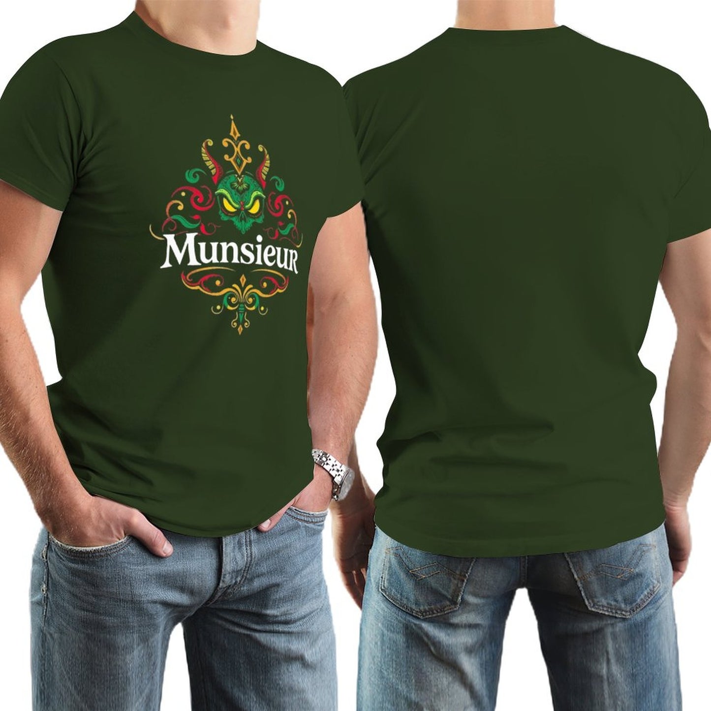 Munsieur Brand Tee for Men "Big Jin" Summer Streetwear Fashion