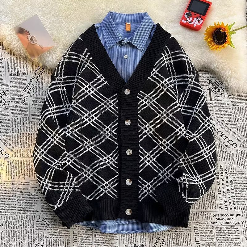 Cardigan Hoodie for Men's Idle Style Autumn