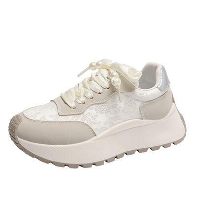 Lace Up Platform Athletic Sneakers - Munsieur