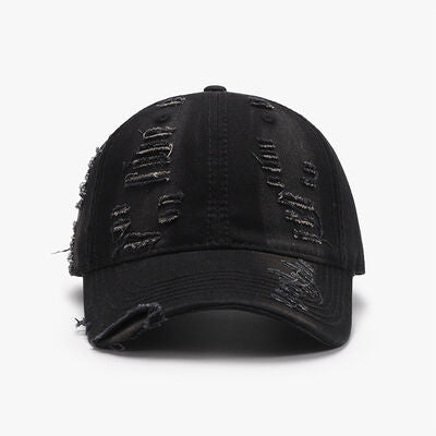 Distressed Adjustable Cotton Baseball Cap - Munsieur