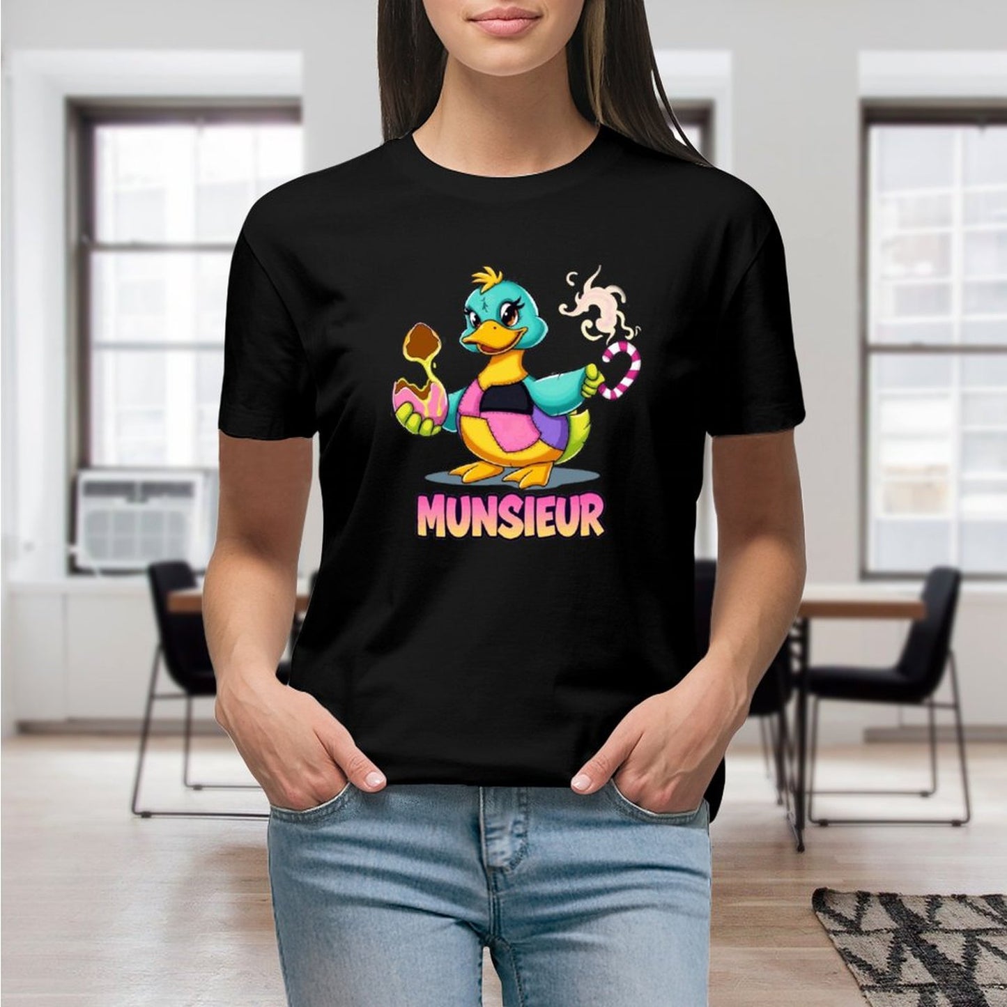 Munsieur Women's T-Shirt Easter Collection "Lucky Duckie" Designer Streetwear