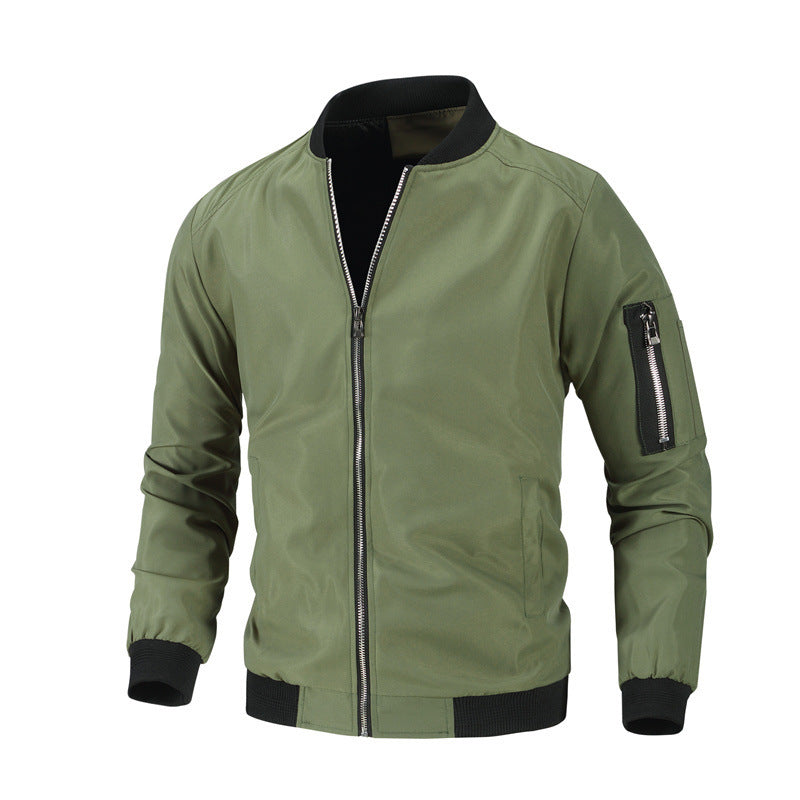 Men's Casual Baseball Sports Coat Slim Fit