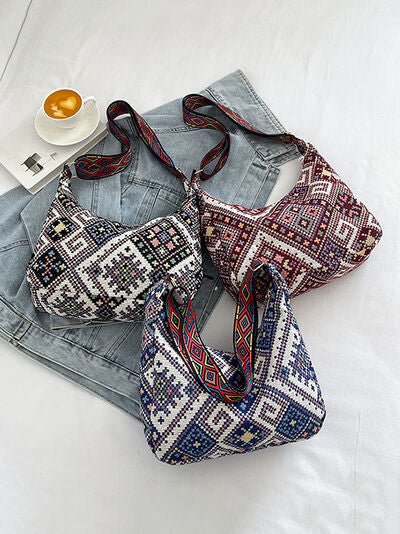 Geometric Adjustable Strap Crossbody Bag - Munsieur