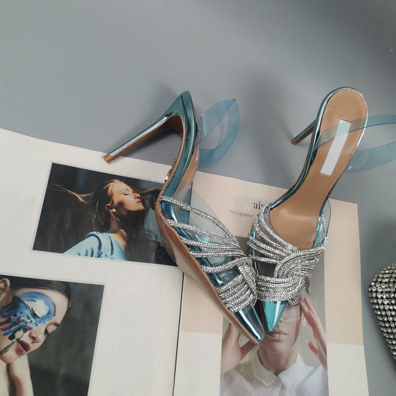 Rhinestone Film Heels European Trend