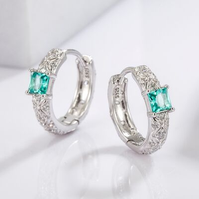 925 Sterling Silver Inlaid Zircon Earrings - Munsieur
