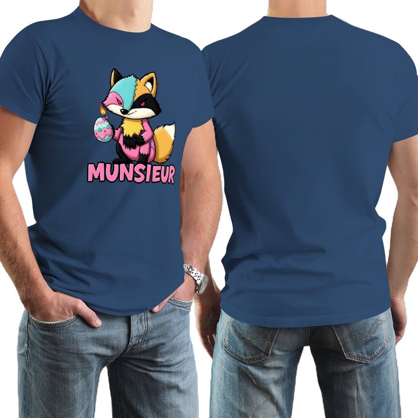 Munsieur Men's Tee Easter Collection "Sly Fox" Designer Tee