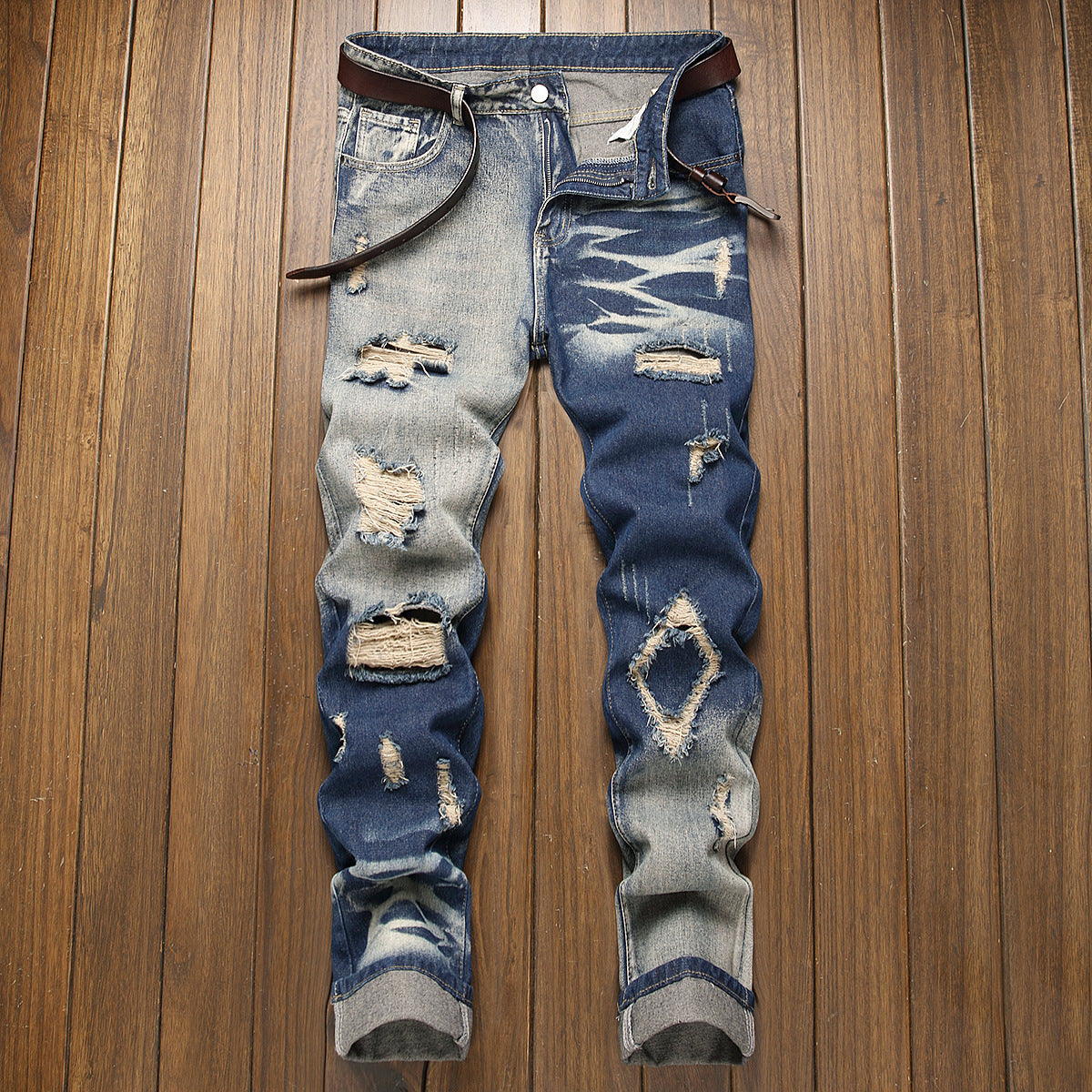 Men's Ripped Fashion Comfortable Denim Men's Pants