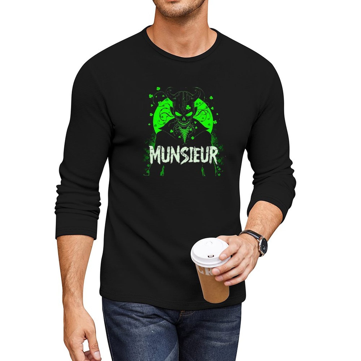 Munsieur St. Patrick's Day Collection for Men – "Irish Gold" Shamrock Hustler Tee