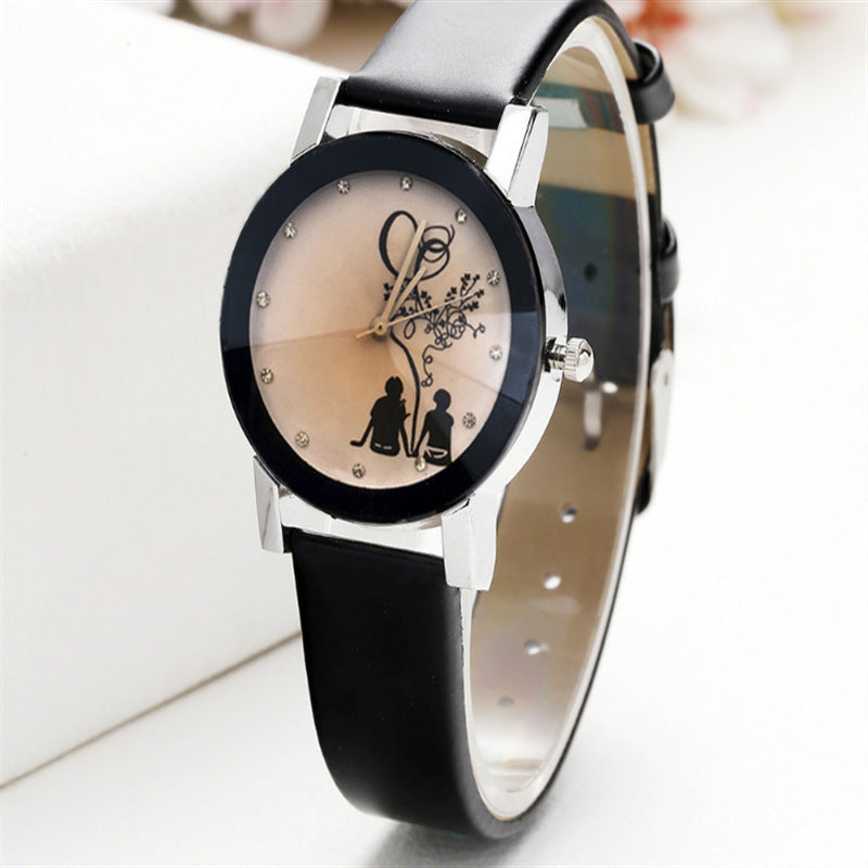 New Couple Quartz Trendy Stylish Glossy Simple Elegant Couples Watch