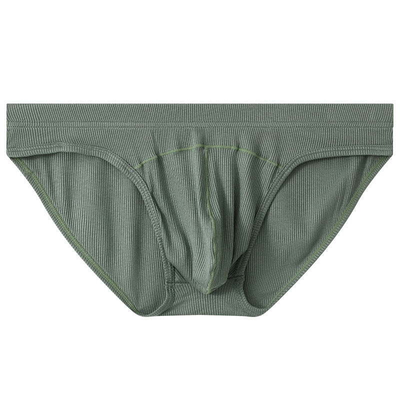 Men's Convex Low Waist Briefs Breathable Sexy Loose Underwear