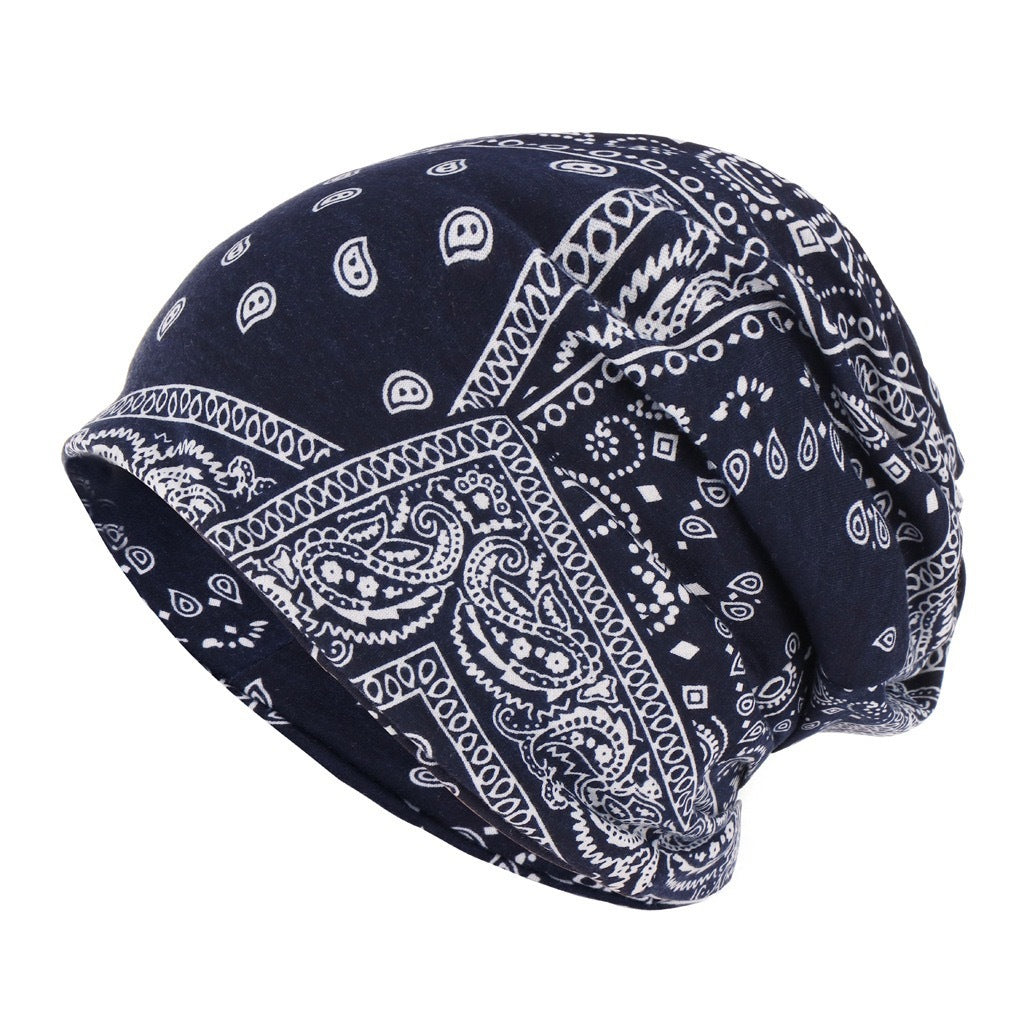 Bandanna Print Soft, Thin Cotton Men And Women Printed Paisley Pattern Fashion Sleeve Hat