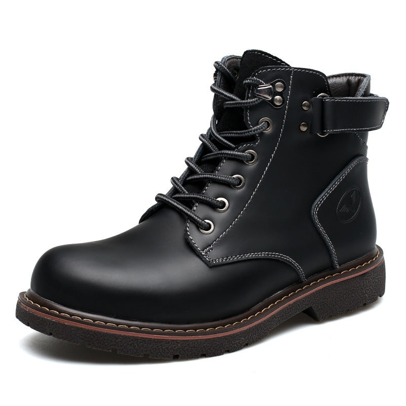 British Men Fleece-lined Martin Striders Casual Mid-top