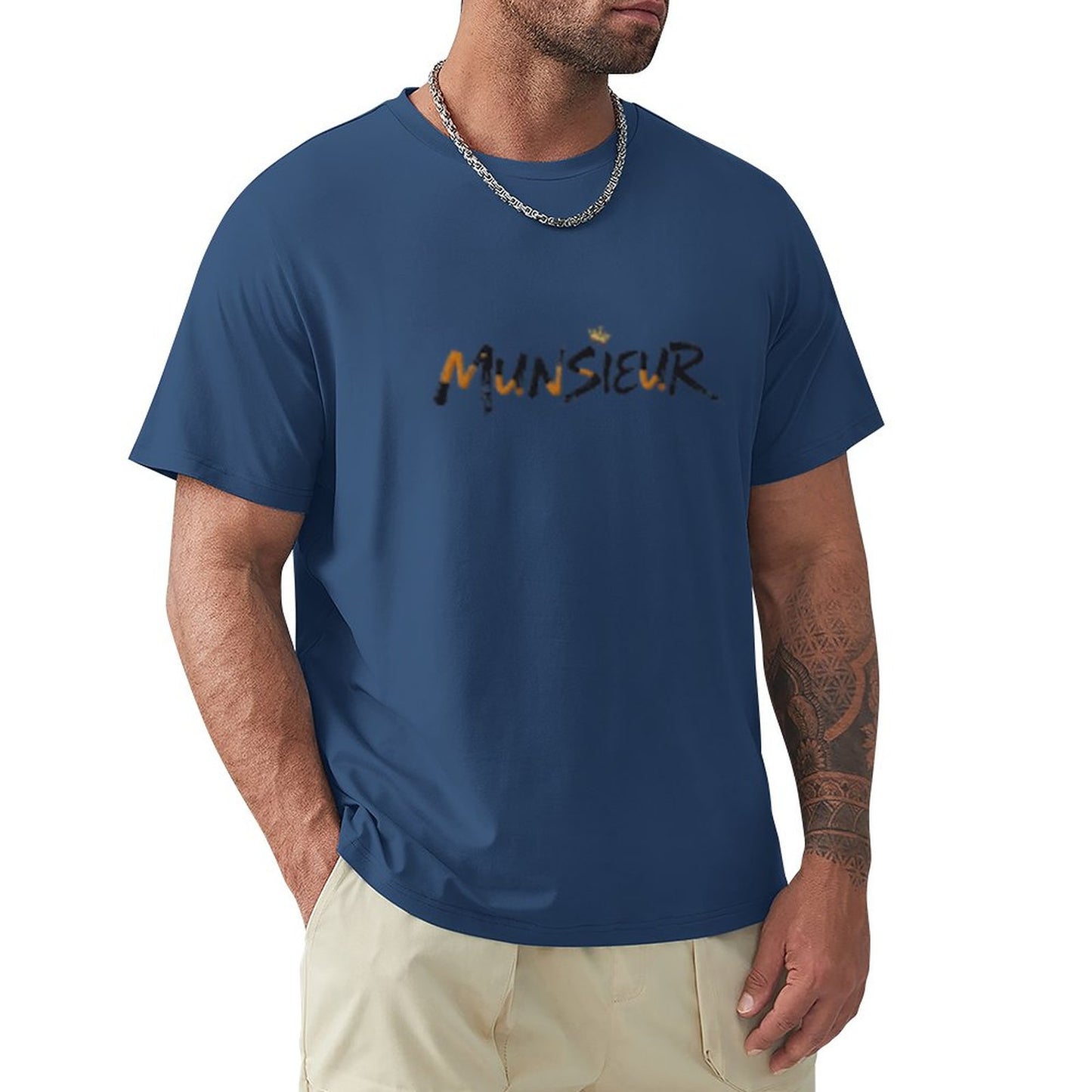 Munsieur Signature Men's Tee (High Definition & Front Printing)