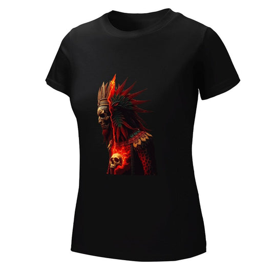 Lost Tribe of Munsieur T-Shirts for Women "Chief Kicka"  (High Definition & Front Printing)