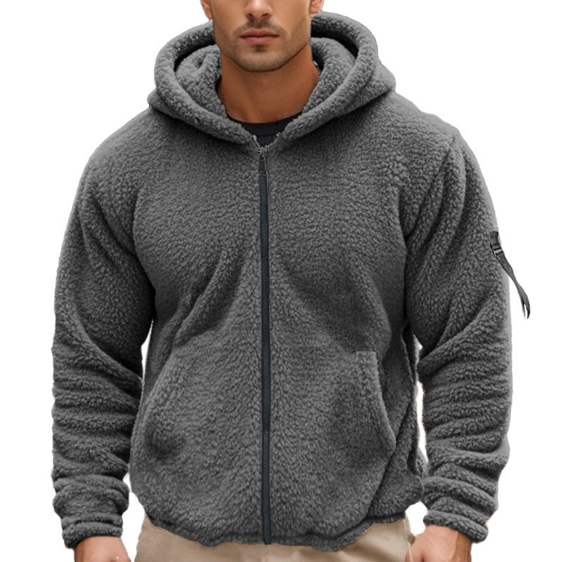 American Men's Double-sided Loose Coat