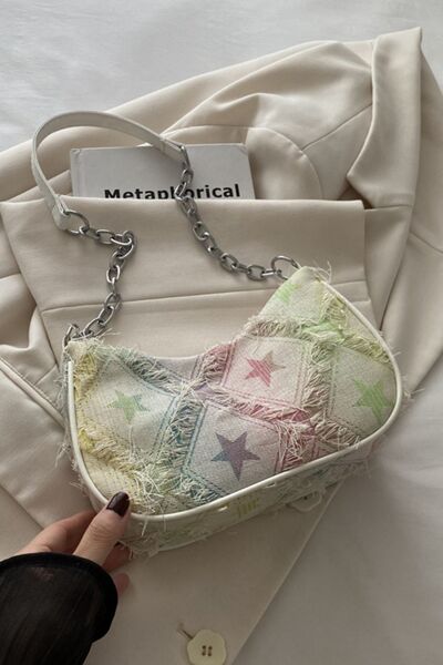 Fringe Star Print Shoulder Bag - Munsieur