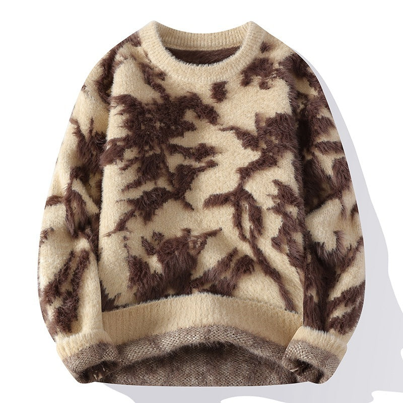 Autumn And Winter Loose Hoodie Men's Knitted