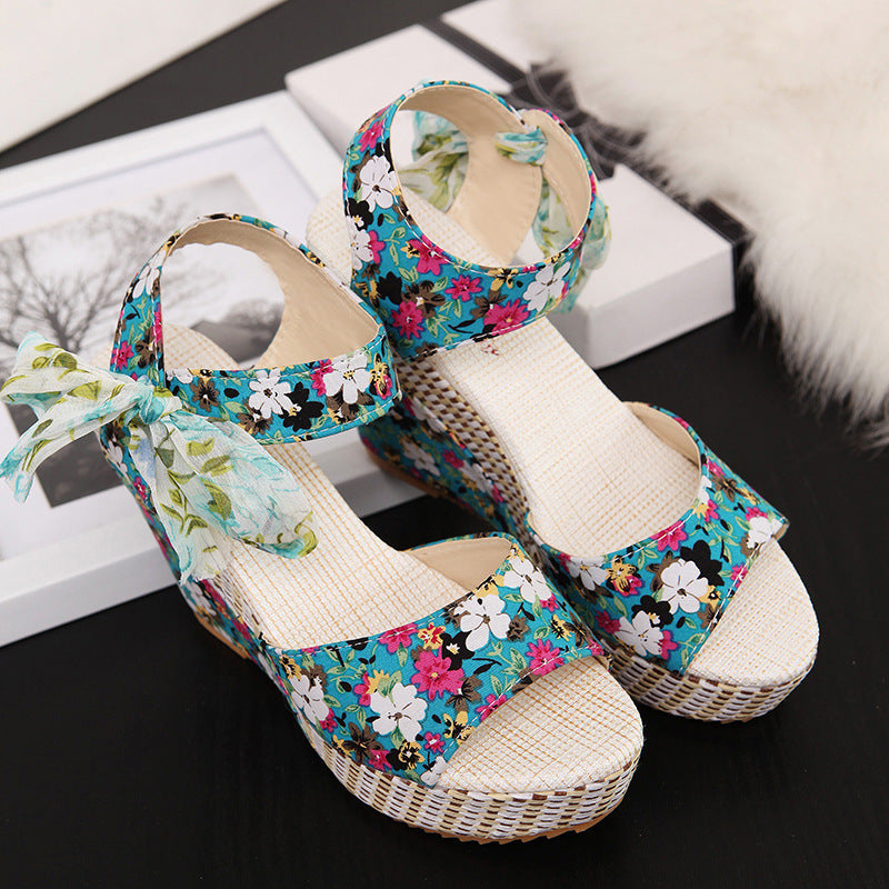 Bohemian Wedge Sandals