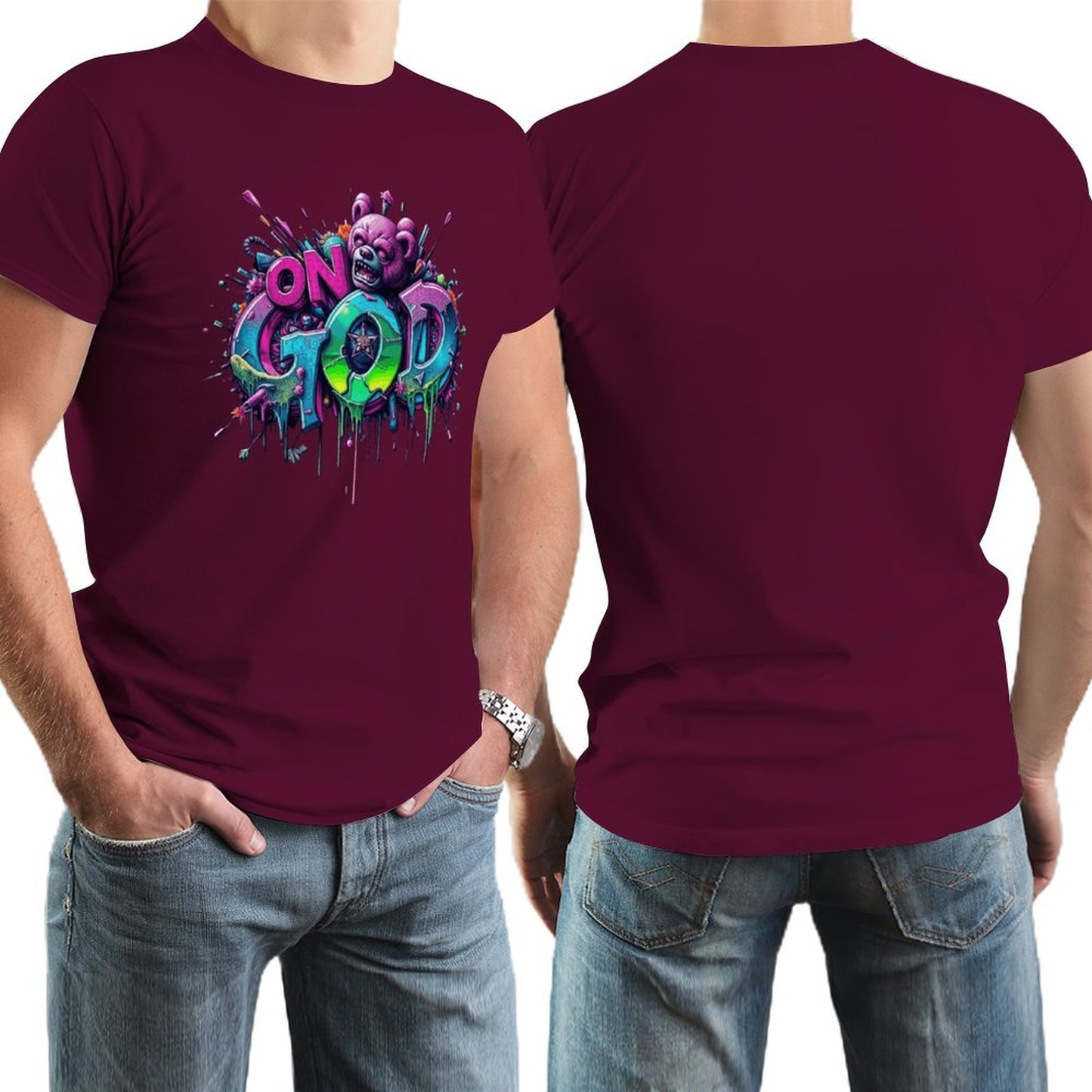 Men's Tee "On God" Streetwear Fashion Munsieur Men's Tee