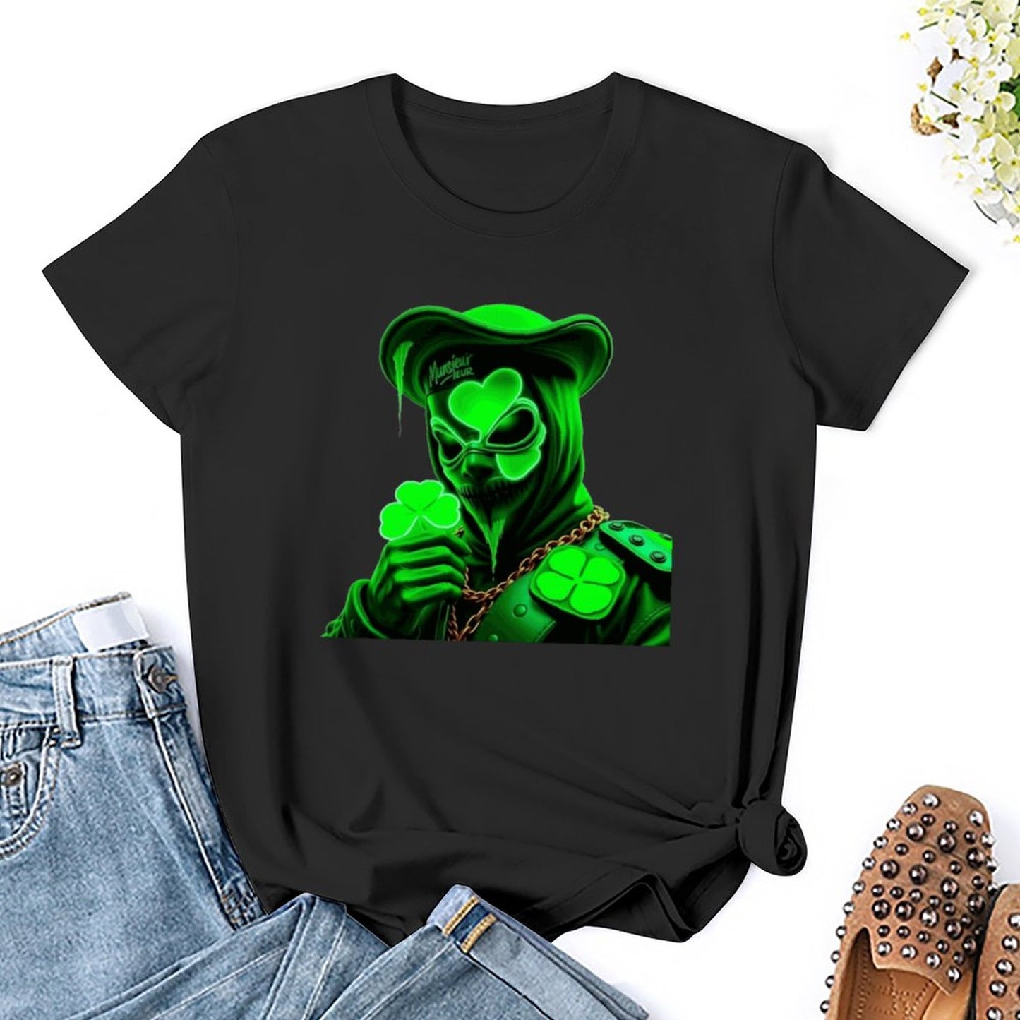 St. Patrick's Day Collection Women's Clover Gang Poet T-shirt