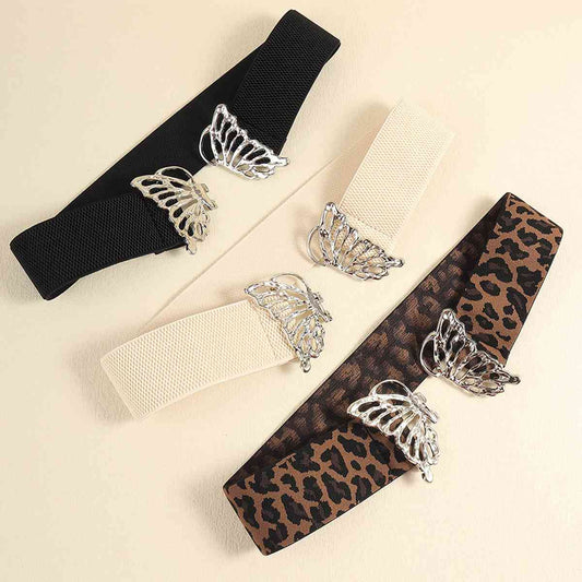 Butterfly Alloy Buckle Elastic Belt - Munsieur