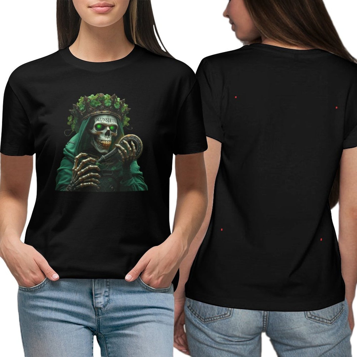 Munsieur St. Patrick's Day Collection T-Shirt for Women – Celtic Goddess Drip