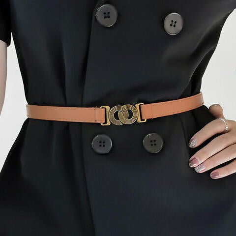 Alloy Buckle PU Belt - Munsieur