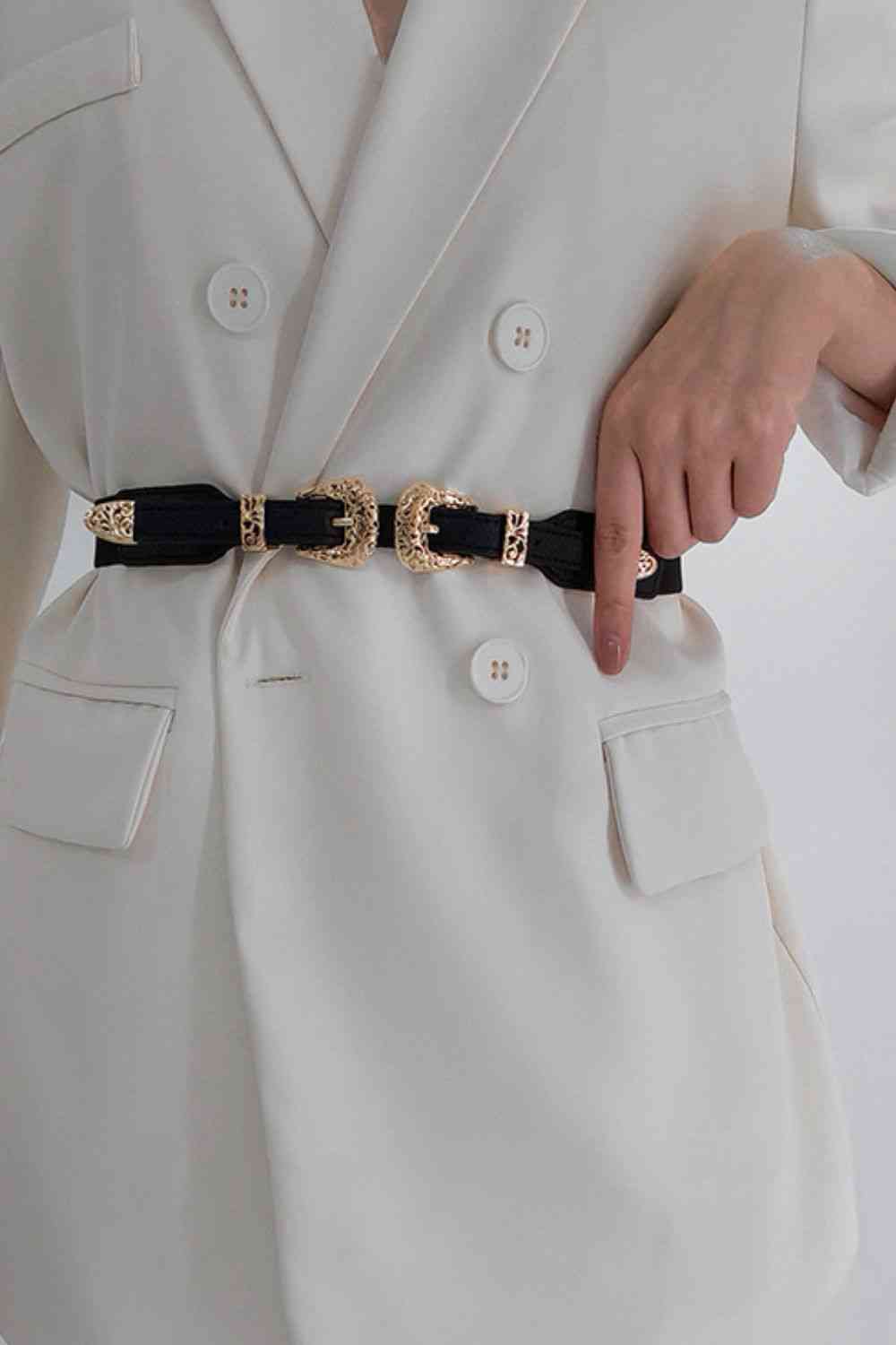 Double Buckle Elastic Belt - Munsieur