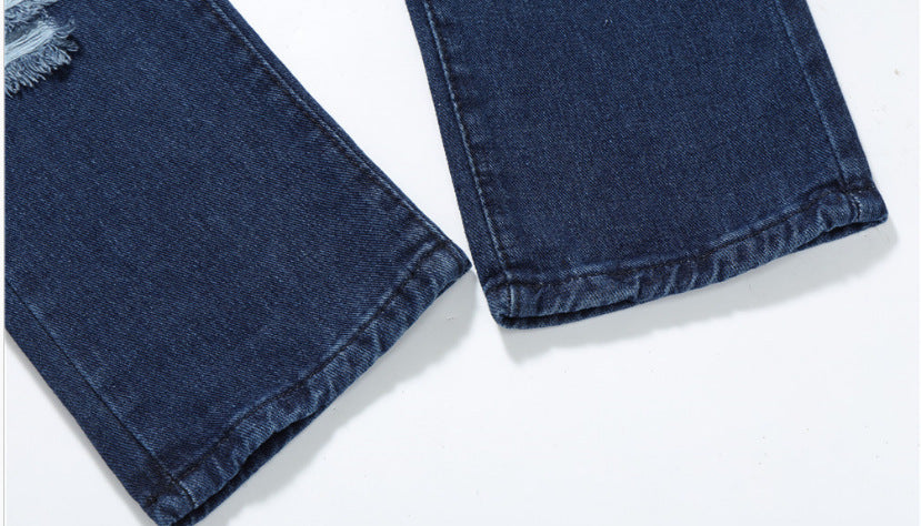 Slim-fit Ripped Pants