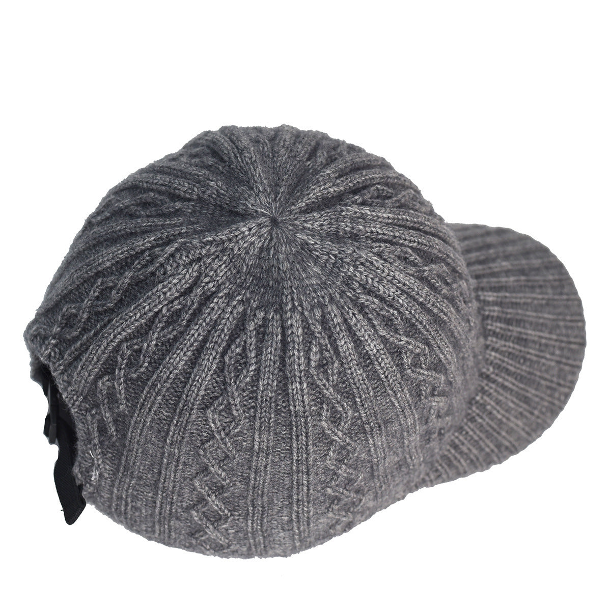Knitting Wool Baseball Cap Korean Warm Solid Color Light Plate Peaked Hat