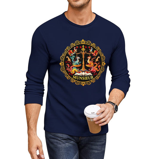 Munsieur Long Sleeve Tee for Men: Versatile, Timeless, and Always On Point - Munsieur