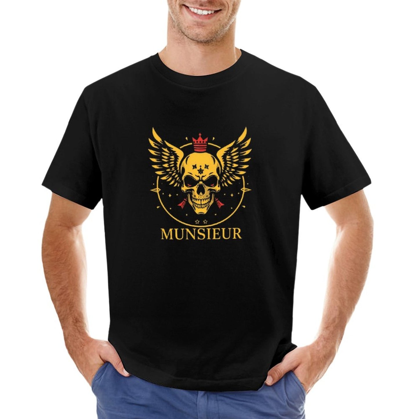 Men's Munsieur Branded Tee "Skull King" Streetwear Design