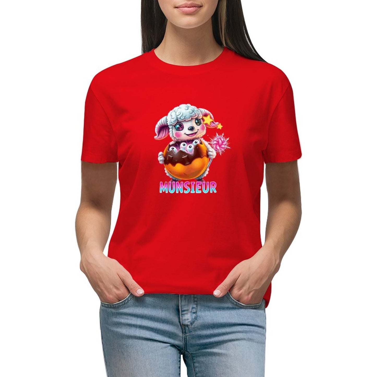 Munsieur Brand Designer T-shirt for Women "Lil Bo" Streetwear for Her