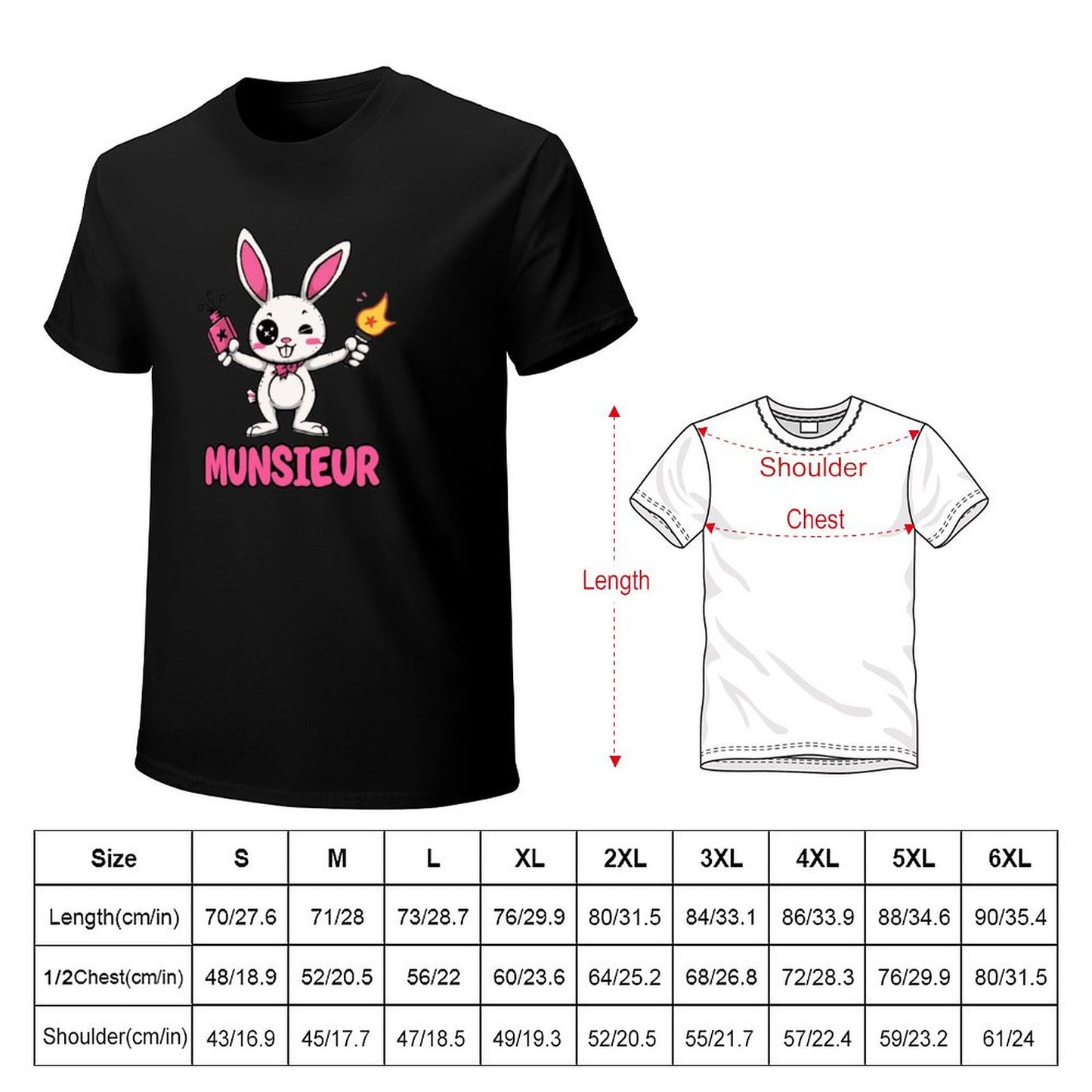 Munsieur Tee for Men Easter Bunny Collection "Strike" Designer Tee