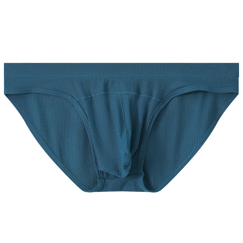 Men's Convex Low Waist Briefs Breathable Sexy Loose Underwear