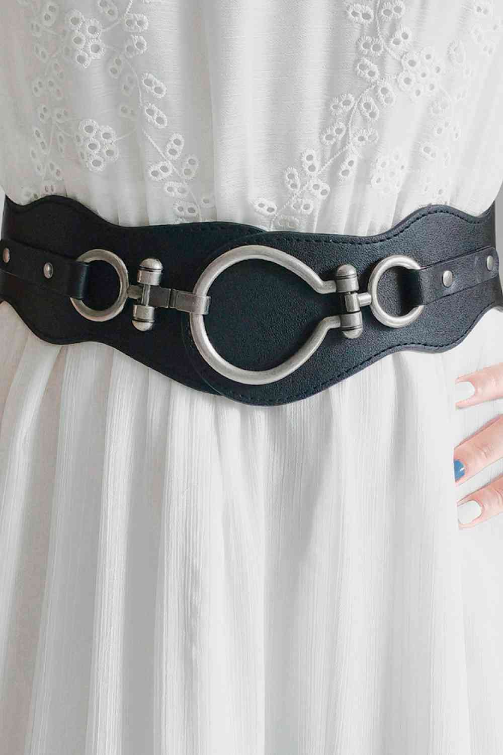 PU Leather Zinc Alloy Buckle Belt - Munsieur