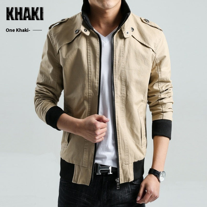 Men's Stand Collar Autumn And Winter Leisure Coat - Munsieur