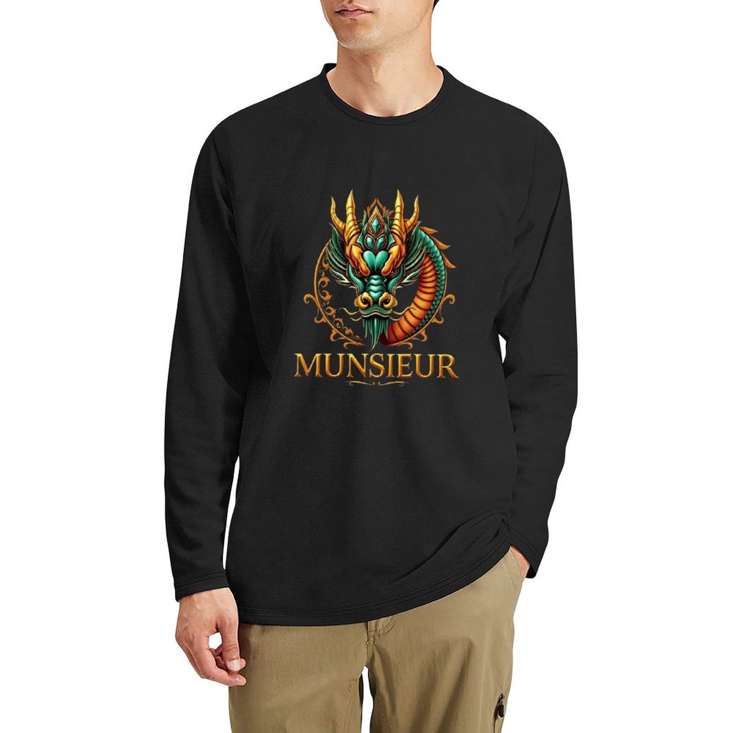 Munsieur Long Sleeve Tee for Men: Soft, Breathable, and Built for Everyday - Munsieur